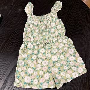 Cat & jack floral romper size 5 T